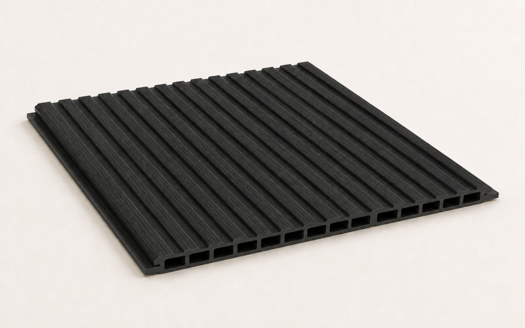 Charcoal finish direction for WPC wall panels